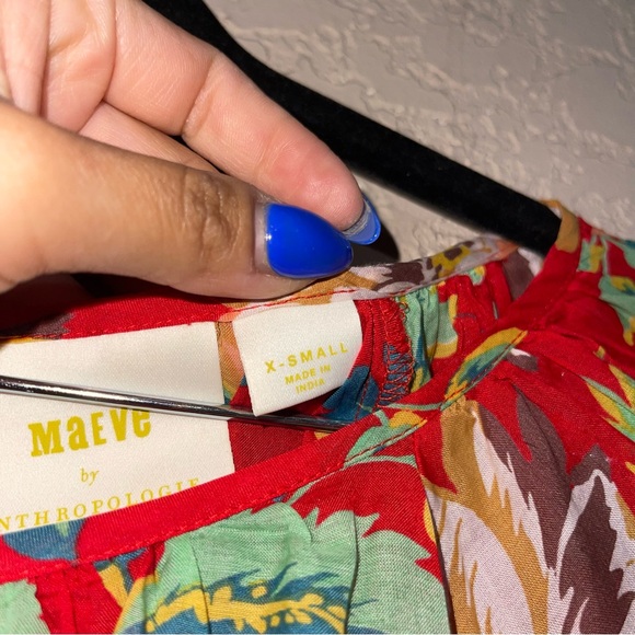 Anthropologie Maeve | Lake House Floral Top Size: XS - Picture 4 of 5